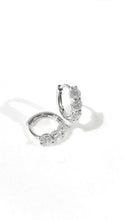 將圖片載入圖庫檢視器 培育鑽石0.518ct電鍍白圈圈耳環 Lab grown diamond earrings
