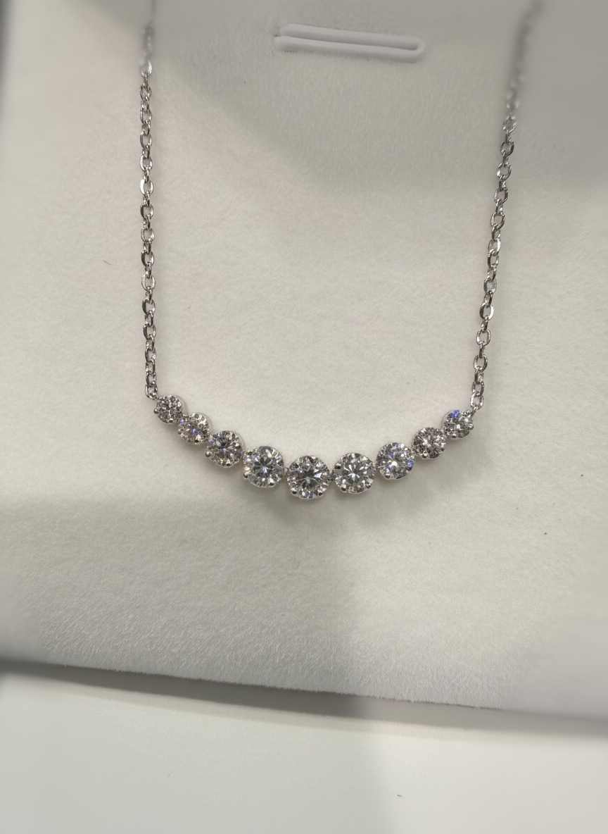 培育鑽石0.45ct 電鍍白金項鏈 Lab grown diamond pendant