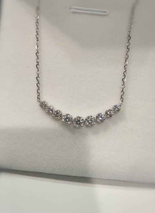 培育鑽石0.45ct 電鍍白金項鏈 Lab grown diamond pendant