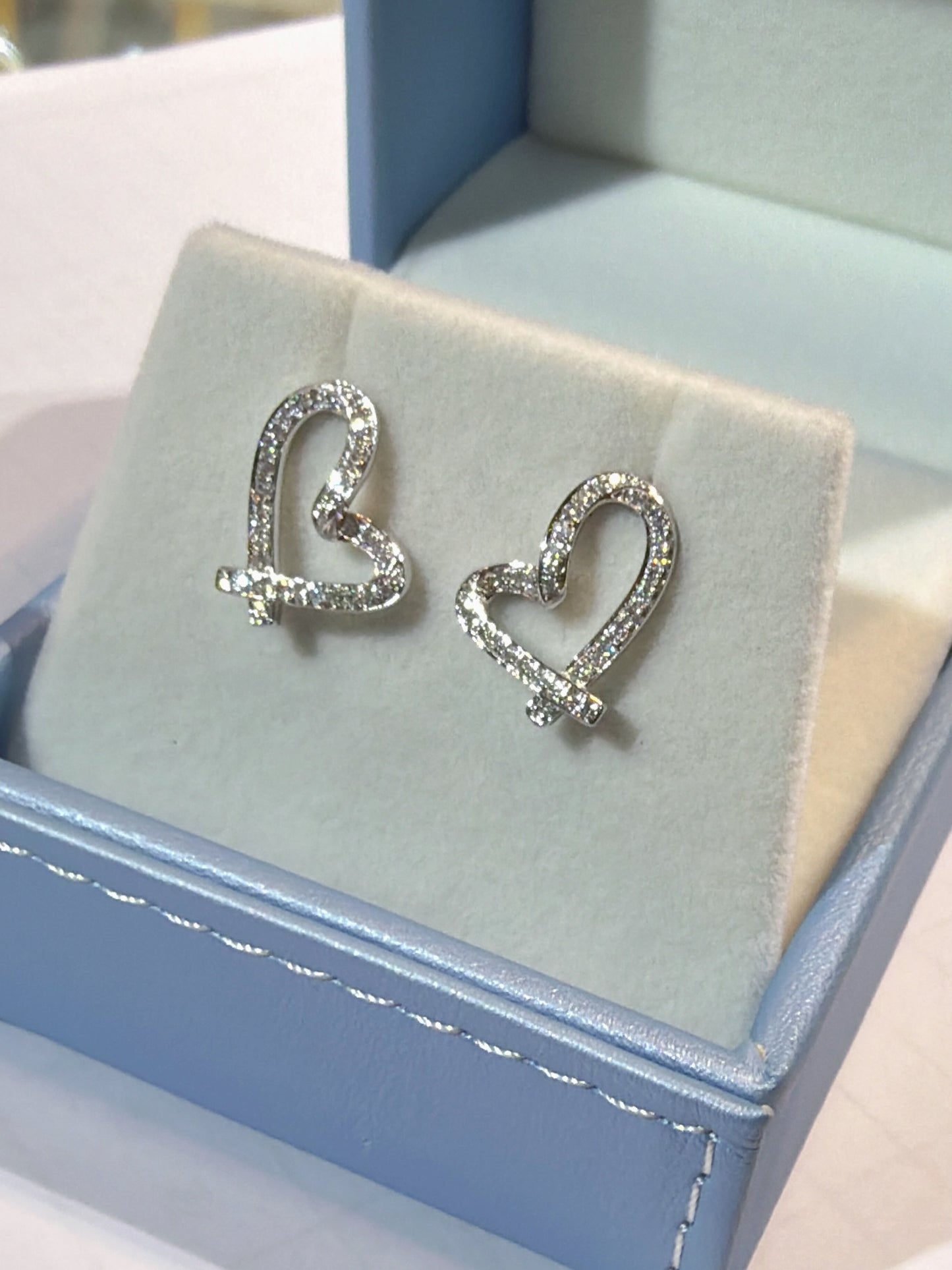 培育鑽石0.354ct /pair 電鍍白金耳環 Lab grown diamond earrings