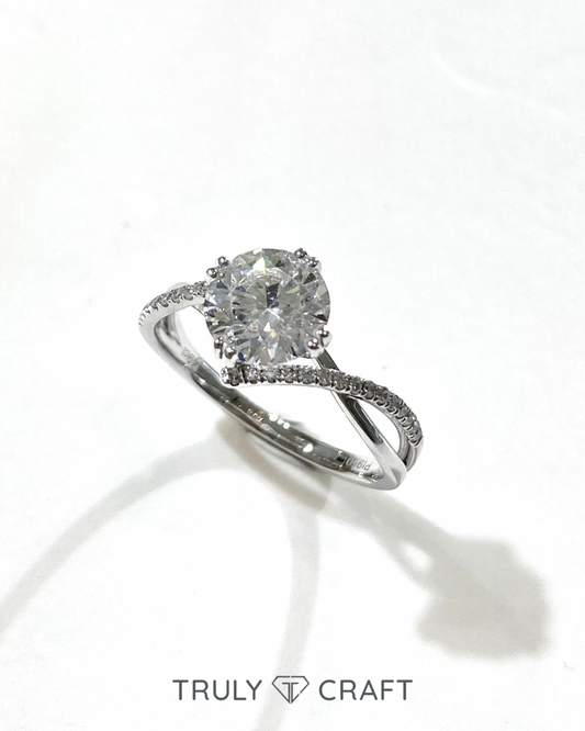培育鑽石戒指  鉑金950 1.5ct Lab grown diamond platinum Ring