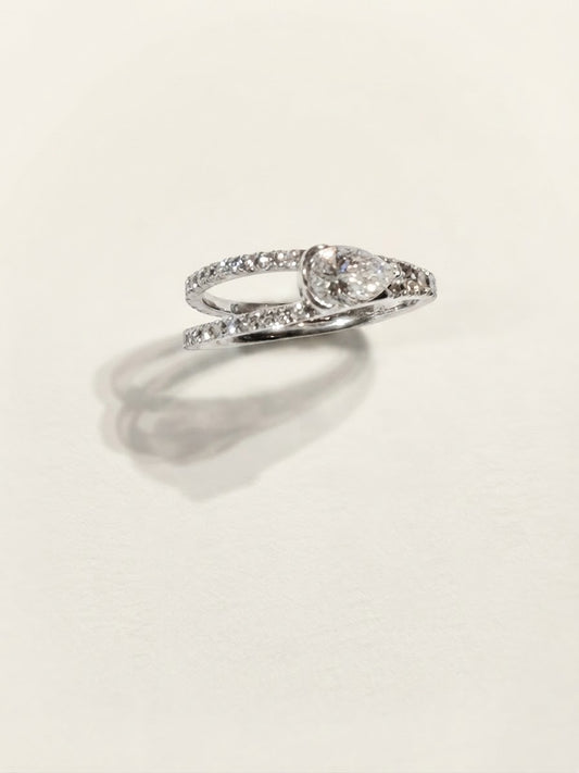 培育鑽石戒指 0.508ct /0.564ct 電鍍白金lab grown diamond Ring