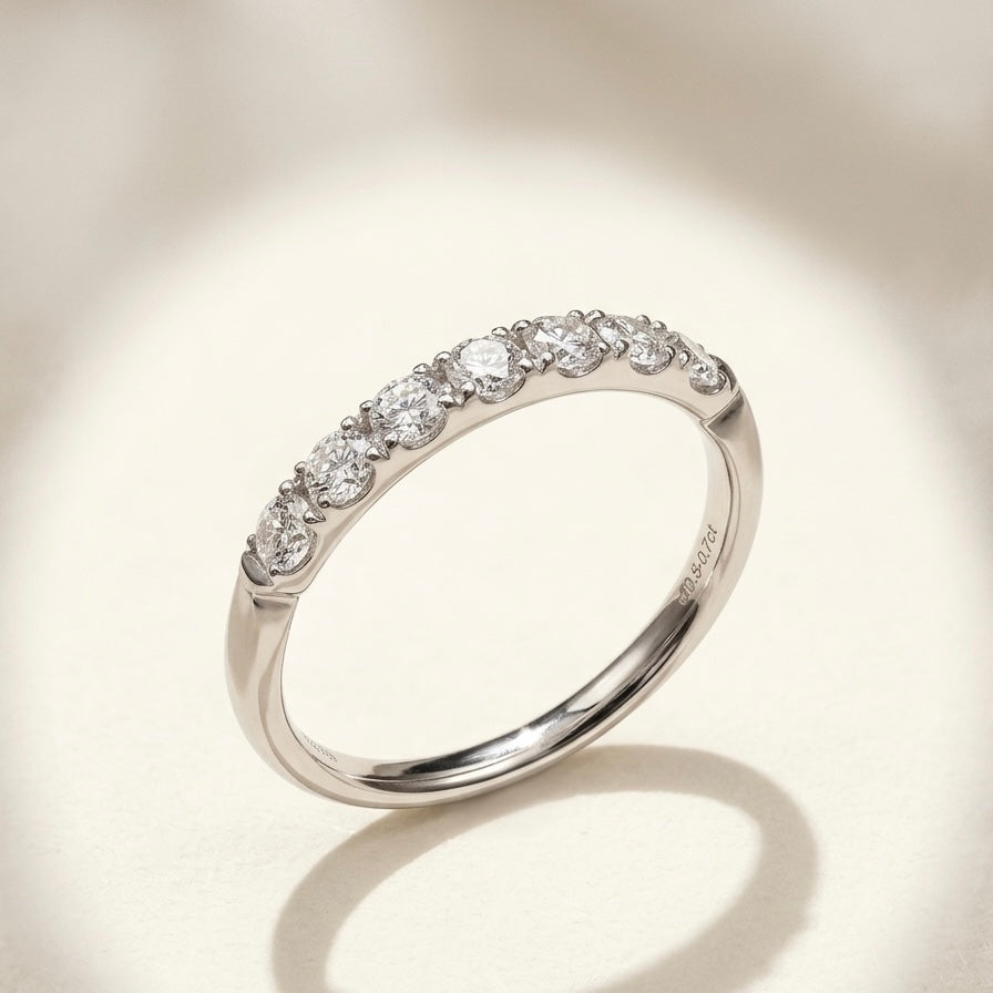 培育鑽石戒指 （0.548ct/2.7mm)Lab grown diamond 18k plated Ring