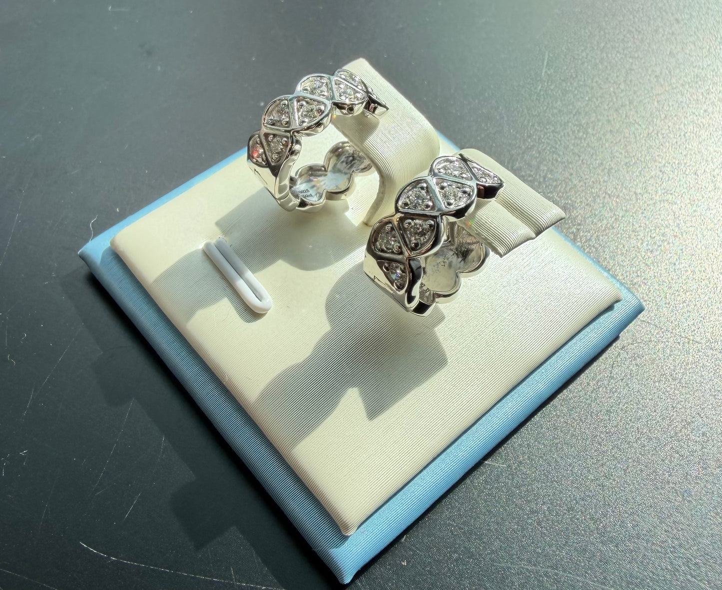 培育鑽石電白金0.292ct 耳環 Lab grown diamond Earrings