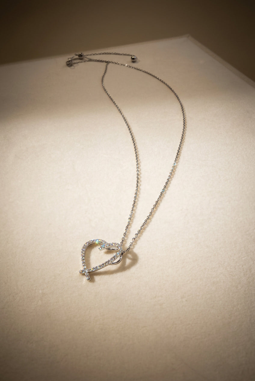 培育鑽石電鍍白金項鏈 0.223ct Lab grown diamond pendant