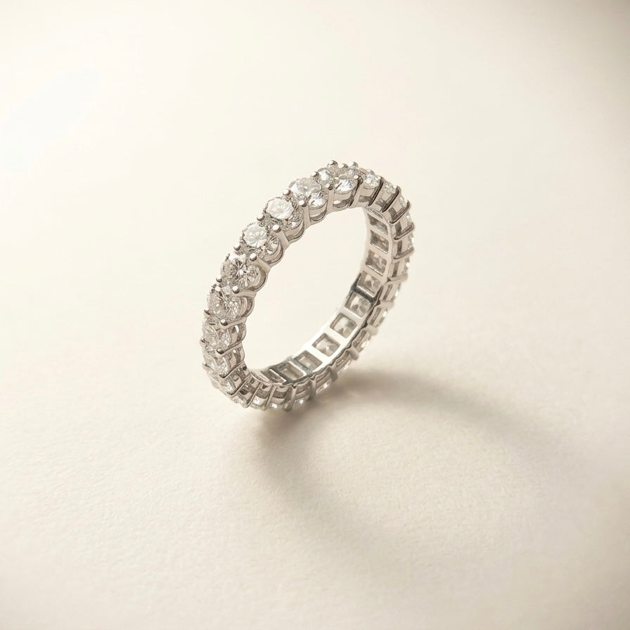 培育鑽石戒指 （Pear13粒+Oval 12粒圍一圈共2.752ct)Lab grown diamond 18k plated Ring