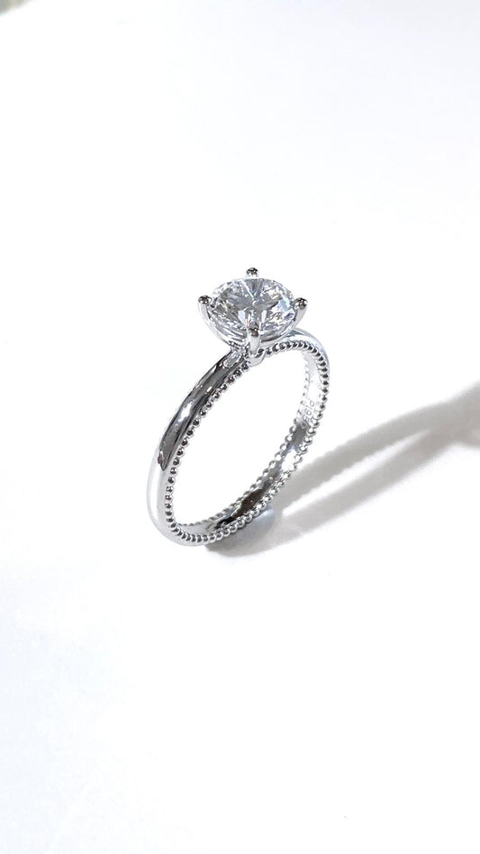 培育鑽石鉑金戒指托(不連主石)Lab Grown Diamond Platinum (PT950) Engagement Ring