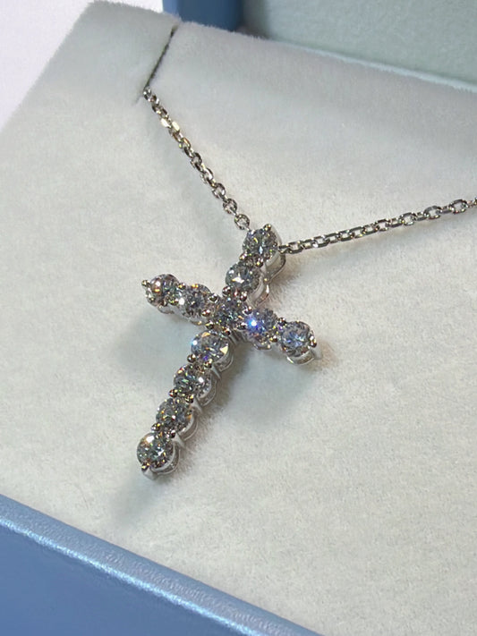 培育鑽石1.09ct 電鍍白金項鏈 Lab grown diamond pendant