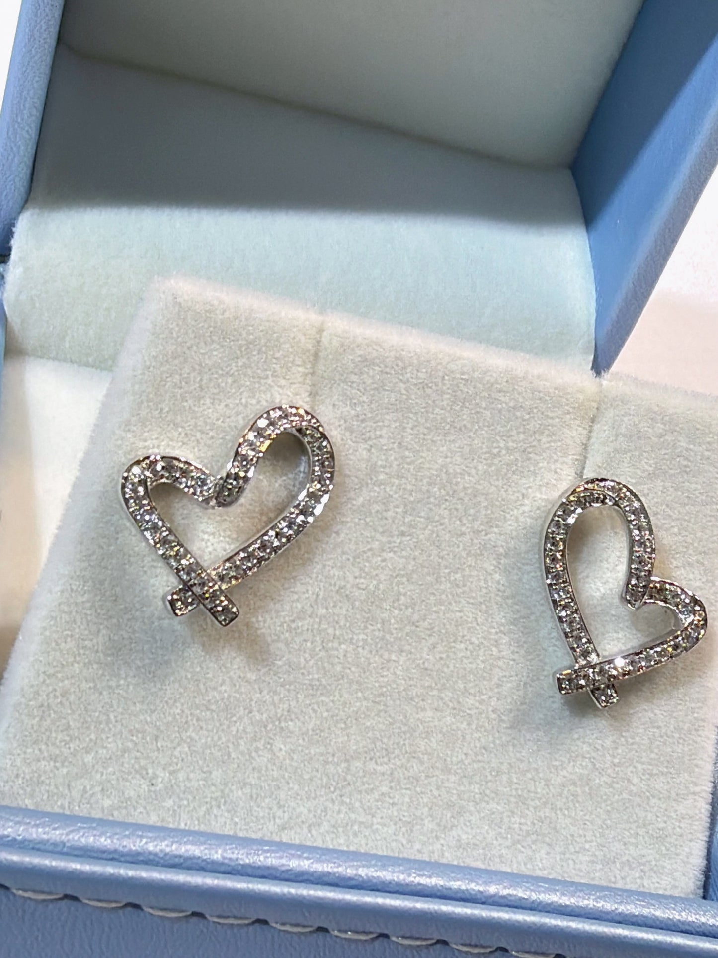 培育鑽石0.354ct /pair 電鍍白金耳環 Lab grown diamond earrings