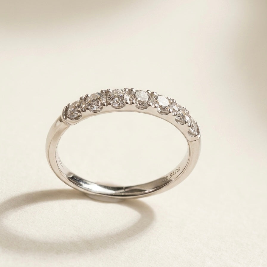 培育鑽石戒指 （0.548ct/2.7mm)Lab grown diamond 18k plated Ring