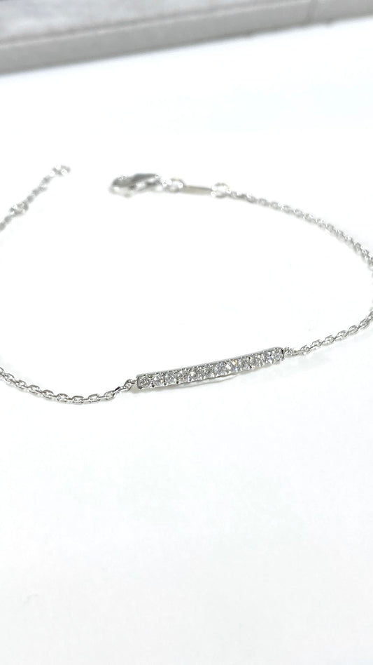 lab grown diamond 
Platinum Bracele 培育鑽石手鏈