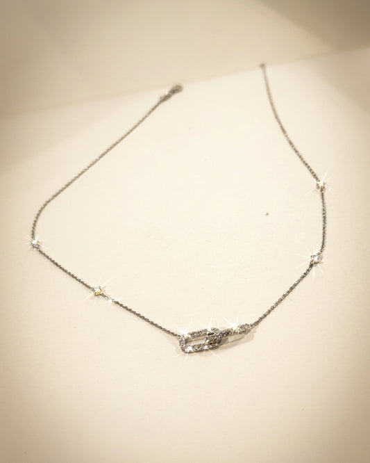 培育鑽石電鍍白金項鏈 0.776ct Lab grown diamond pendant