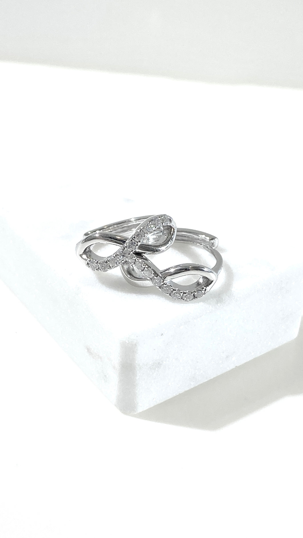 培育鑽石電鍍白耳環 0.093ct Lab grown diamond earrings