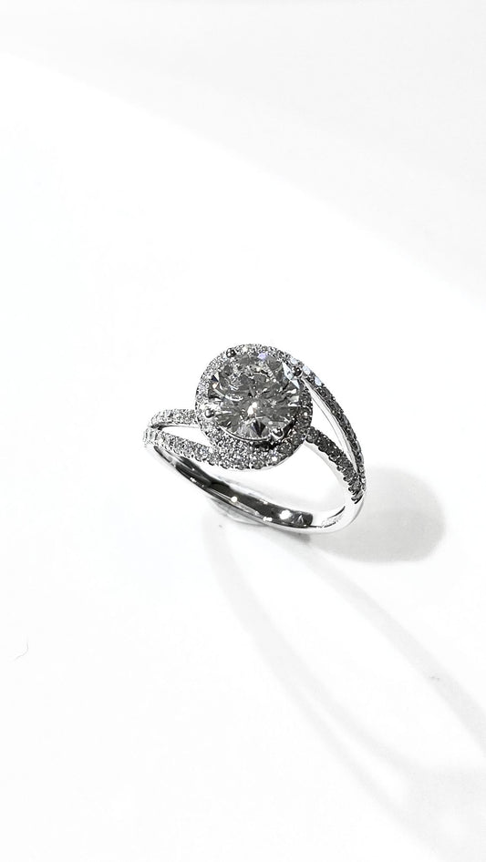 培育鑽石鉑金戒指托(不連主石)Lab Grown Diamond Platinum (PT950) Engagement Ring