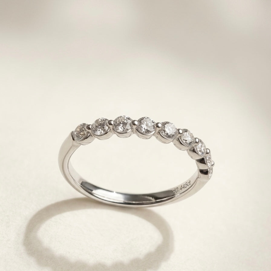 培育鑽石戒指 （0.445ct /2.3mm) Lab grown diamond 18k plated Ring