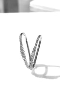 將圖片載入圖庫檢視器 培育鑽石0.277ct電鍍白圈圈耳環 Lab grown diamond earrings
