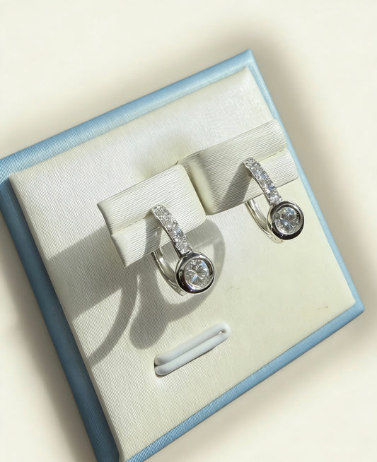 培育鑽石電白金0.35ct 耳環 Lab grown diamond Earrings