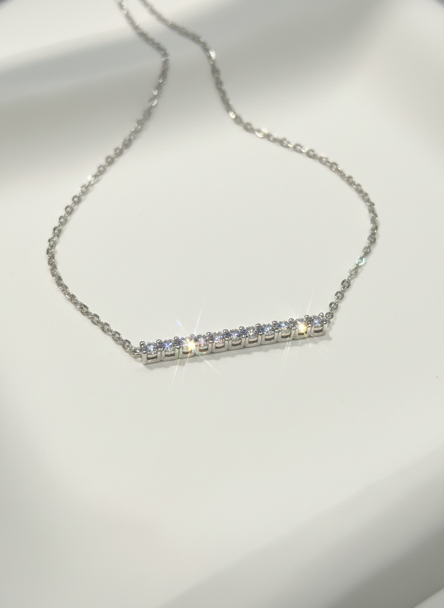 培育鑽石0.7ct 電鍍白金項鏈 Lab grown diamond pendant