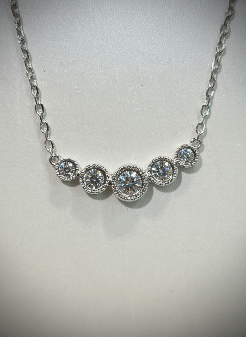 培育鑽石0.57ct 電鍍白金項鏈 Lab grown diamond pendant