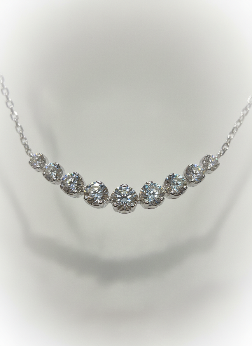 培育鑽石0.45ct 電鍍白金項鏈 Lab grown diamond pendant