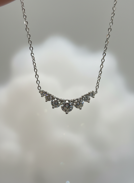 培育鑽石1.22ct 電鍍白金項鏈 Lab grown diamond pendant