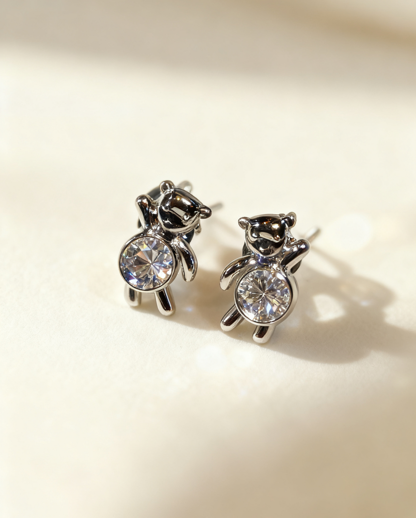 培育鑽石0.5ct/pair 電鍍白金耳環 Lab grown diamond earrings
