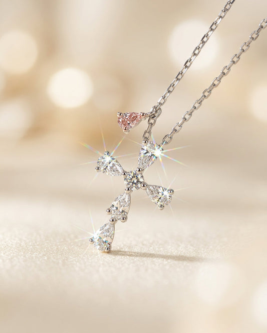 培育鑽石電鍍白金項鏈 0.491ct Lab grown diamond pendant