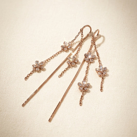 培育鑽石電鍍白金耳環 0.64ct/each Lab grown diamond earrings