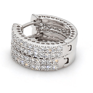 Lab grown diamond Hoops Earrings SJE7219培育鑽石耳環