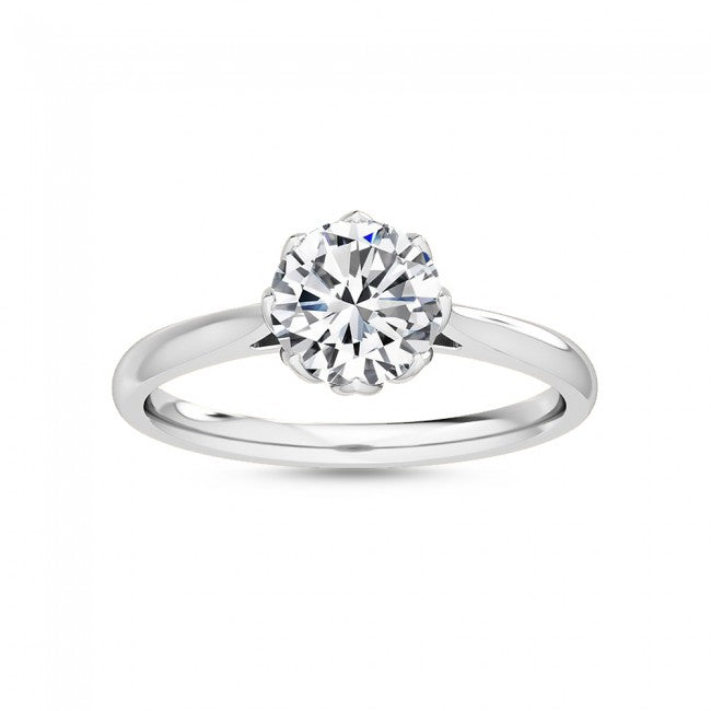 18K White Gold Ring Mounting