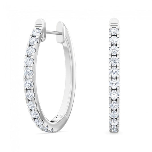 Lab grown diamond Hoops Earrings 0.50 ctw SJE31871培育鑽石耳環