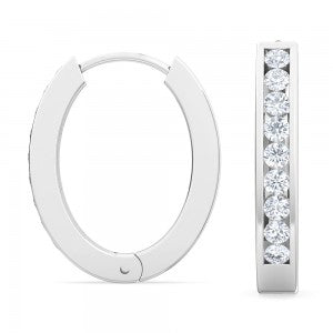 Lab grown diamond Hoops Earrings 0.18 ctw SJE31882培育鑽石耳環