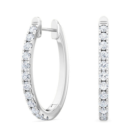 Hoops Earrings 04 0.50 ctw 14KW