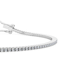 將圖片載入圖庫檢視器 Diamond Tennis Bracelet 1.02ct round diamond
