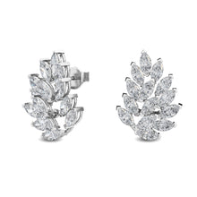 將圖片載入圖庫檢視器 14K White Gold Lab Grown Diamond Fashion Earrings 3.30 ctw SJE32188
