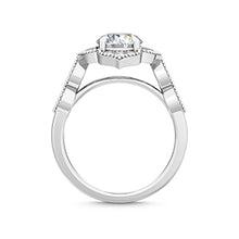 將圖片載入圖庫檢視器 14K White Gold Engagement Ring 0.23 ctw SJR55441
