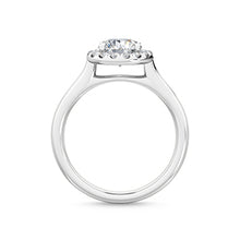 將圖片載入圖庫檢視器 14K White Gold Engagement Ring 0.19 ctw SJR55518RD
