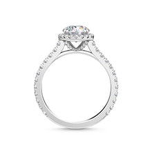 將圖片載入圖庫檢視器 14K White Gold Engagement Ring 0.69 ctw SJR55542RD
