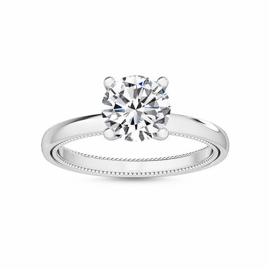 MT05 18K White Gold Lab Grown Diamond Engagement Ring