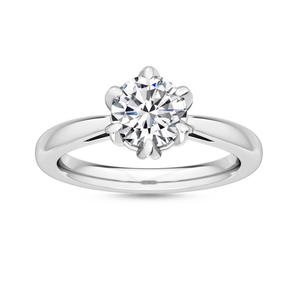 MT10 14K White Gold Lab Grown Diamond Engagement Ring